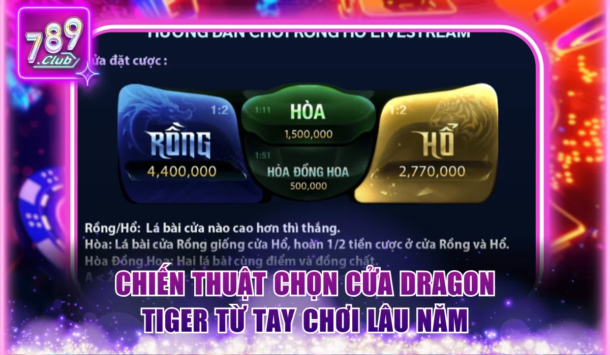 Rồng Hổ 789Club - Chơi Nhanh Ăn Gọn Với Phiên Bản Livestream 3 Chiến thuật chọn cửa Dragon Tiger từ tay chơi lâu năm