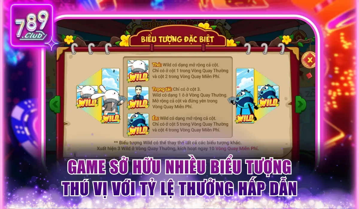Thần Bài Miền Tây 789Club - Chơi Game Nổ Hũ Hay Nổ Cực Đã 2 Đa dạng biểu tượng với tỷ lệ thưởng hấp dẫn